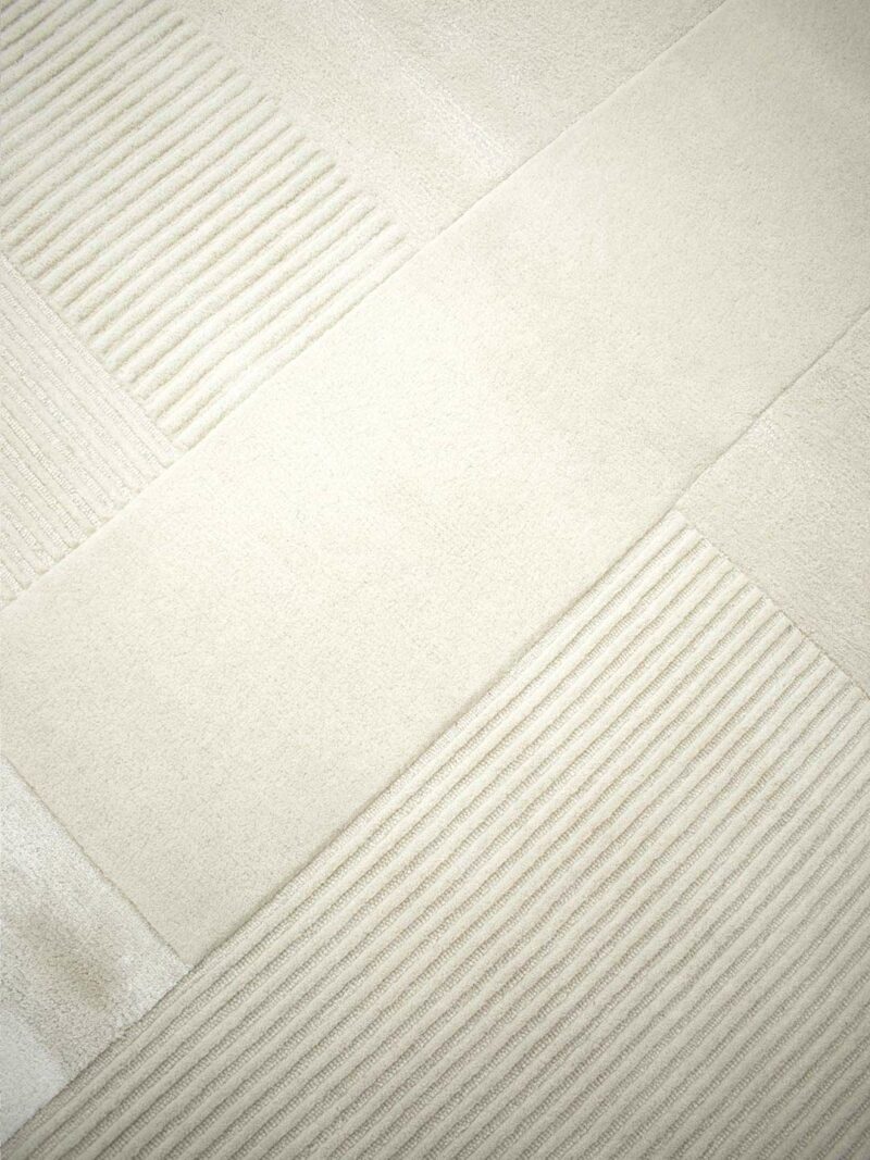 Foster Alpine Rug | Ivory/White - Enquire for availability