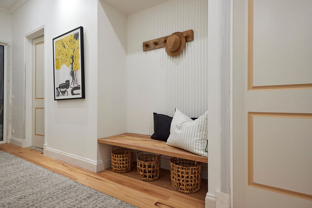 Dropletts Light Grey Handmade Hall Runner | Custom cut Length x 80 cm wide