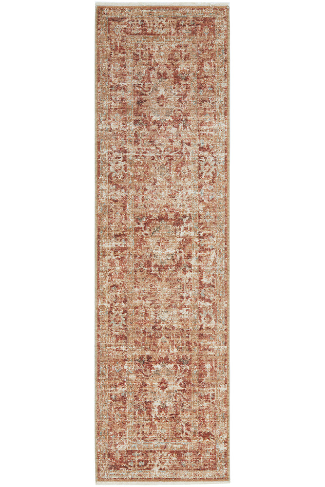 Heritage 03 Brick Runner Rug