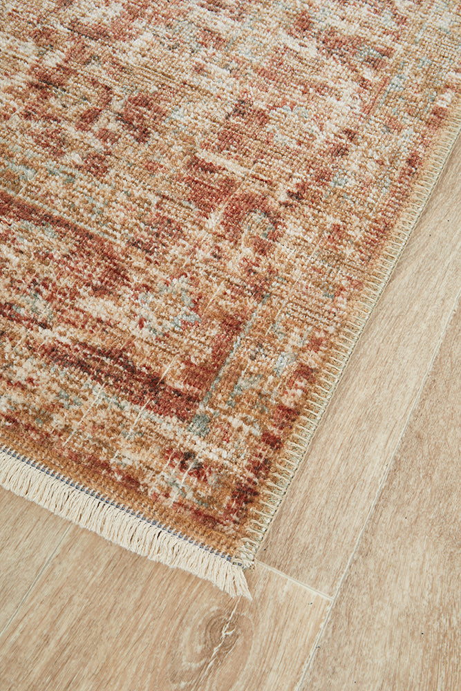 Heritage 03 Brick Runner Rug