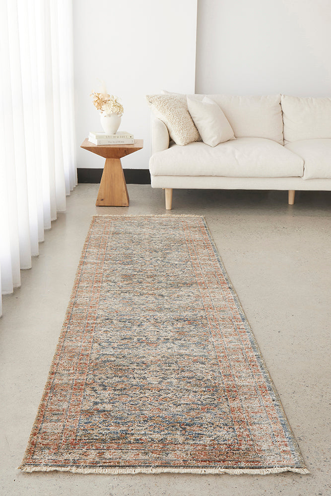 Heritage 12 Blue Runner Rug