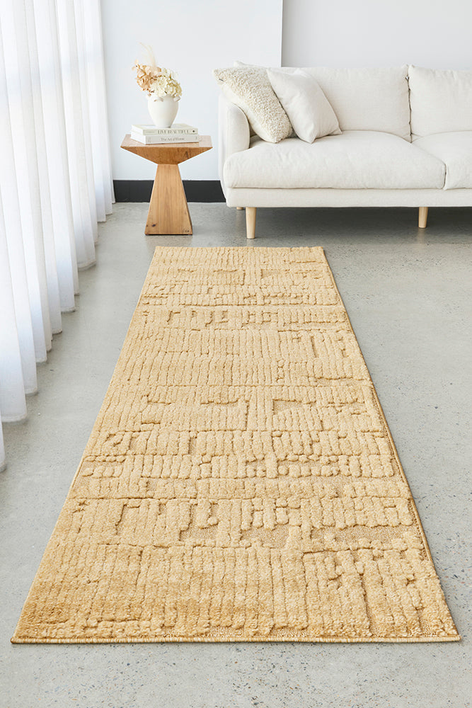 Haven Aliya Gold Runner Rug
