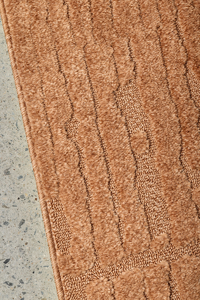 Haven Aliya Rust Runner Rug