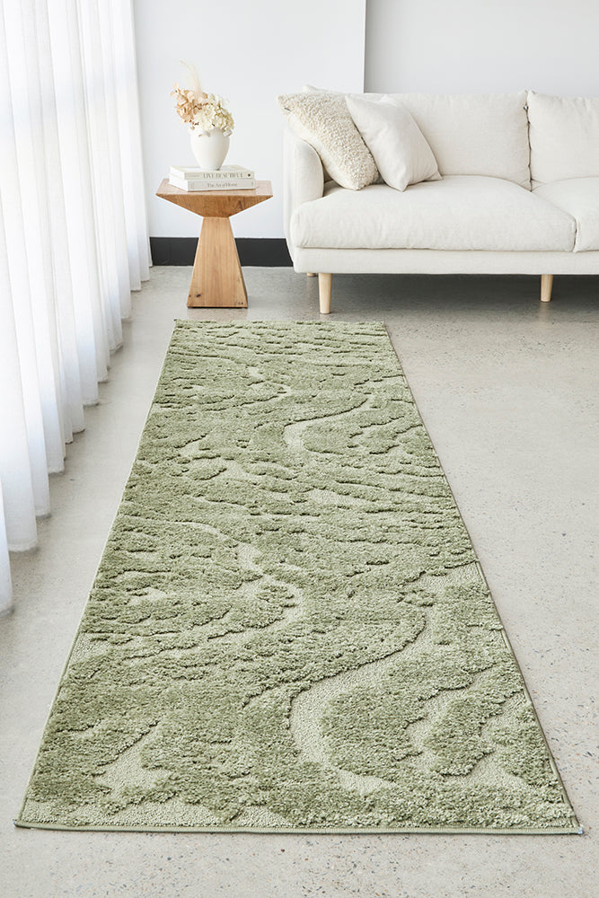 Haven Nyla Green Runner Rug