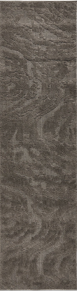 Premade hall runner in a textured Mocha brown pile