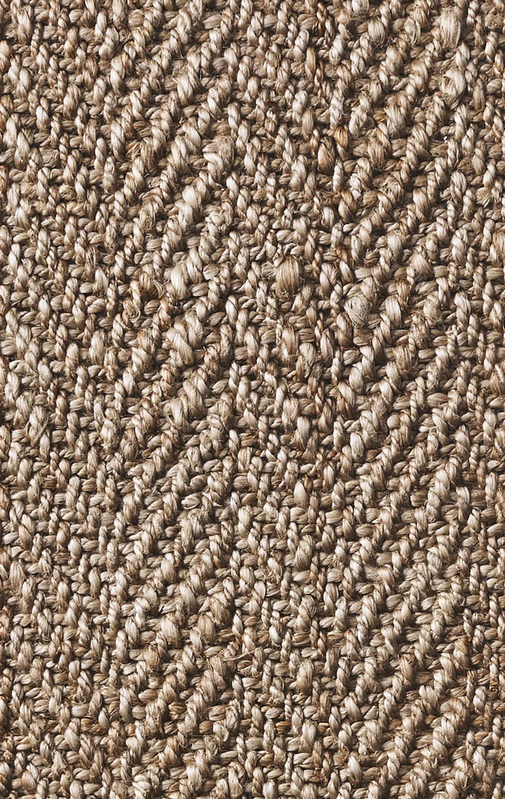 Herringbone Jute Rug | Natural Silver