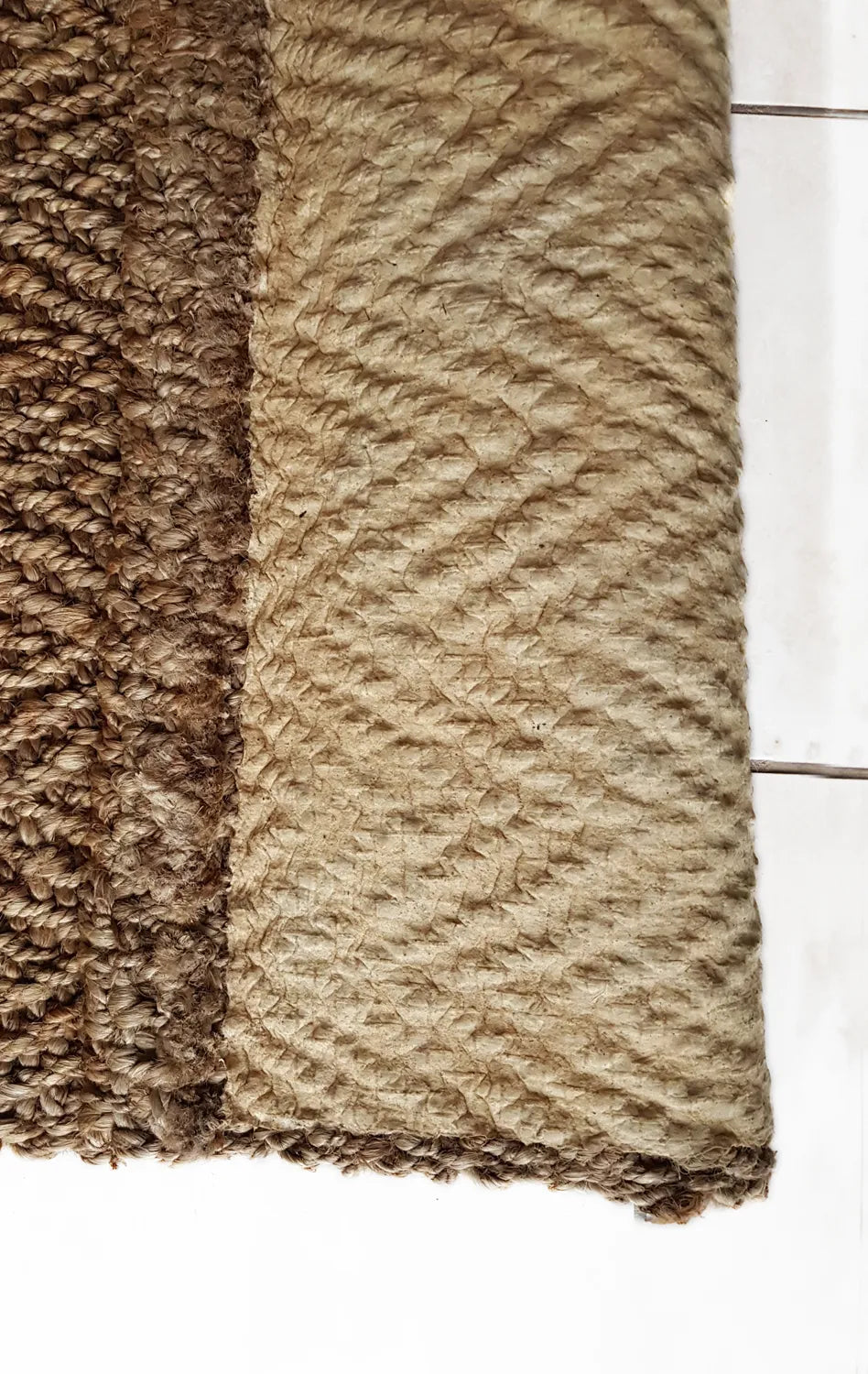 Herringbone Jute Rug | Natural Silver
