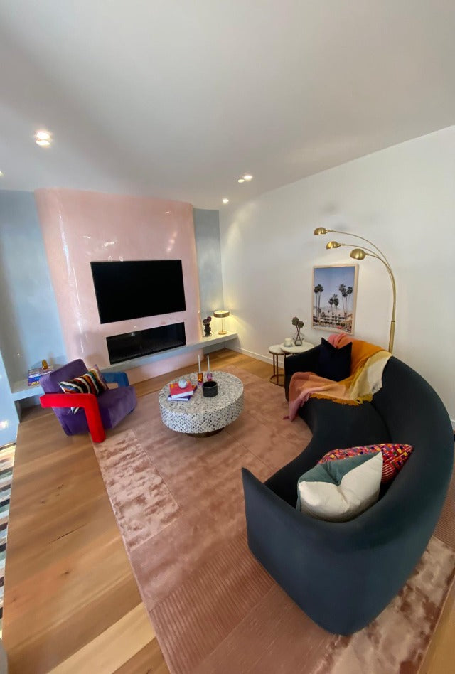 Foster Rosetta Rug | Peach - Enquire for availability - Leah & Ash | Living Dining 2023