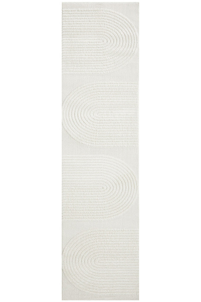 Lotus Abbey White Rug