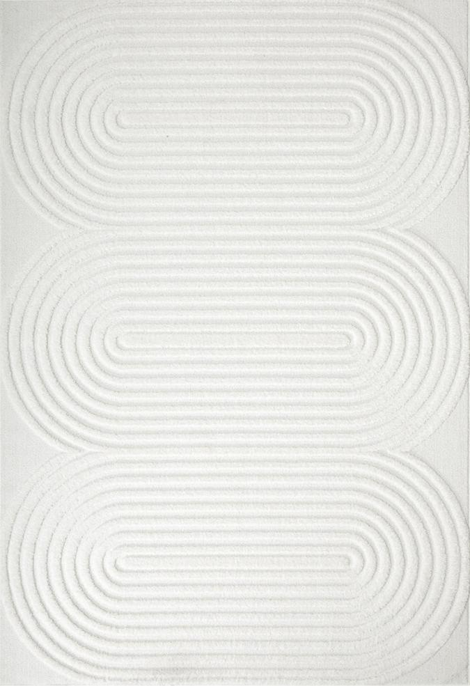 Lotus Carl White Rug