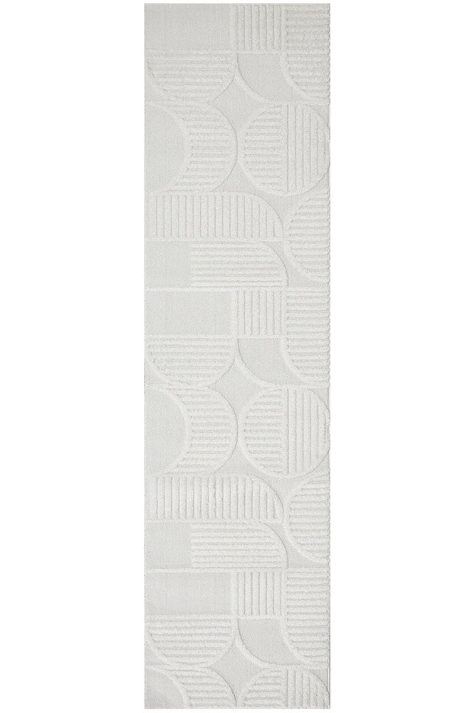 Lotus Leo White Rug