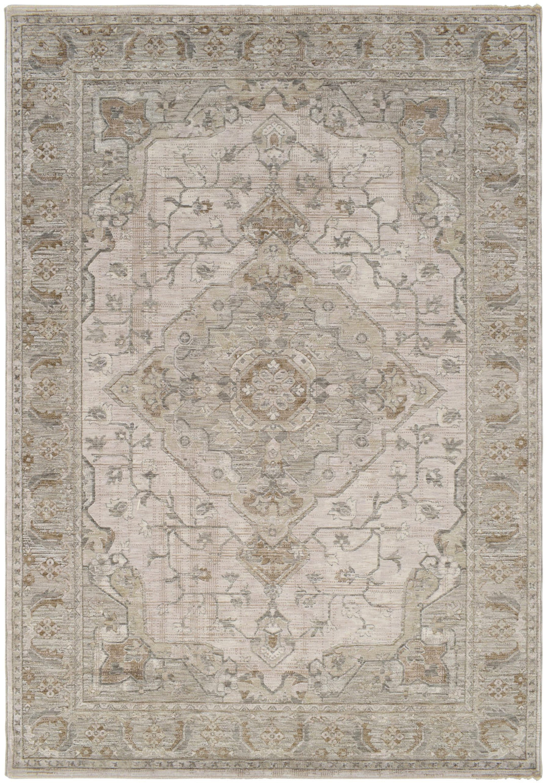 Lynn 648 Rug | Light Beige & Grey