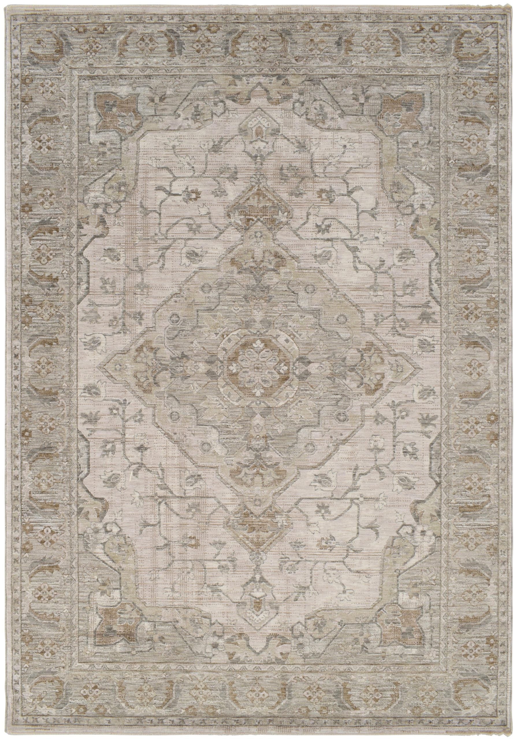 Lynn 648 Rug | Light Beige & Grey