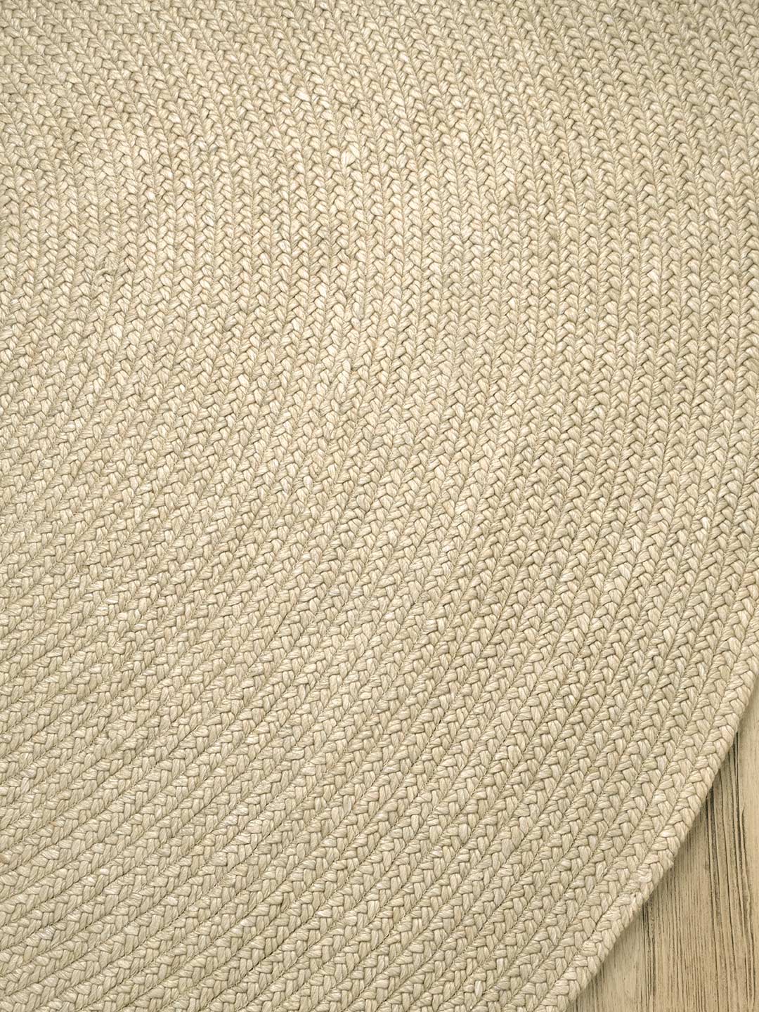 Close-up of beige textured fabric