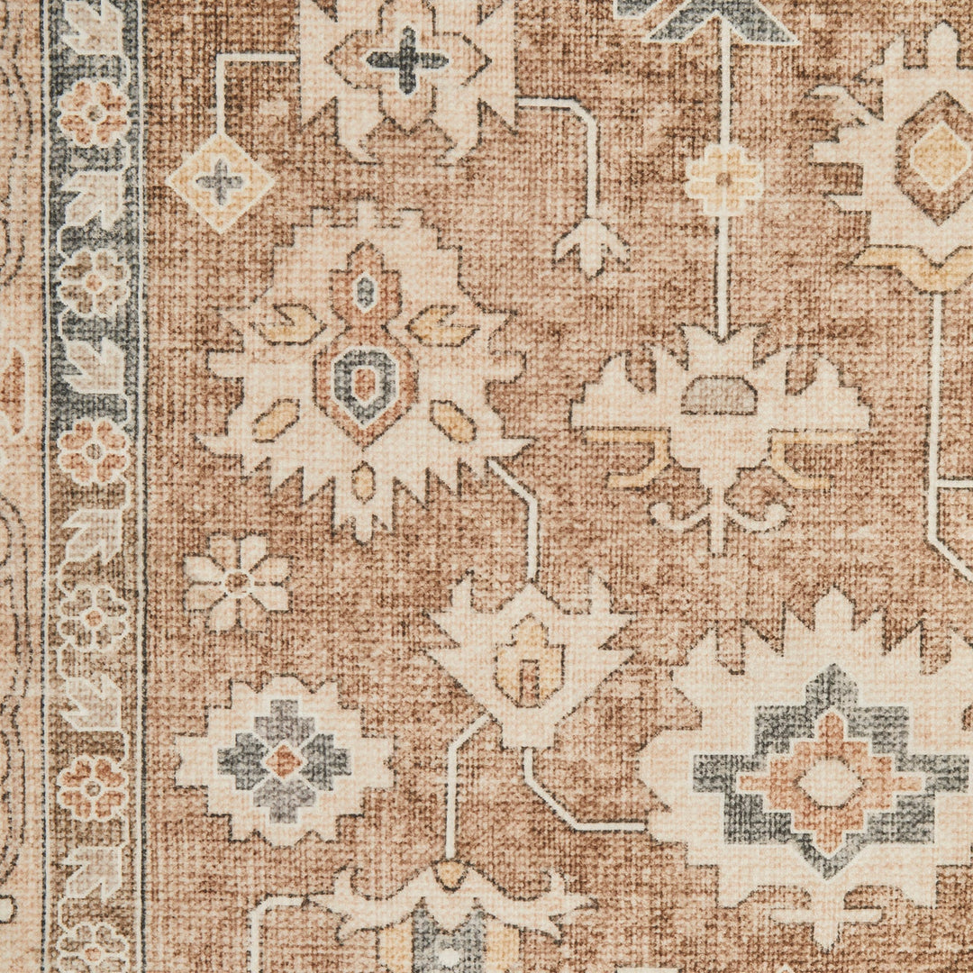Revive Enzo Brown Washable Rug