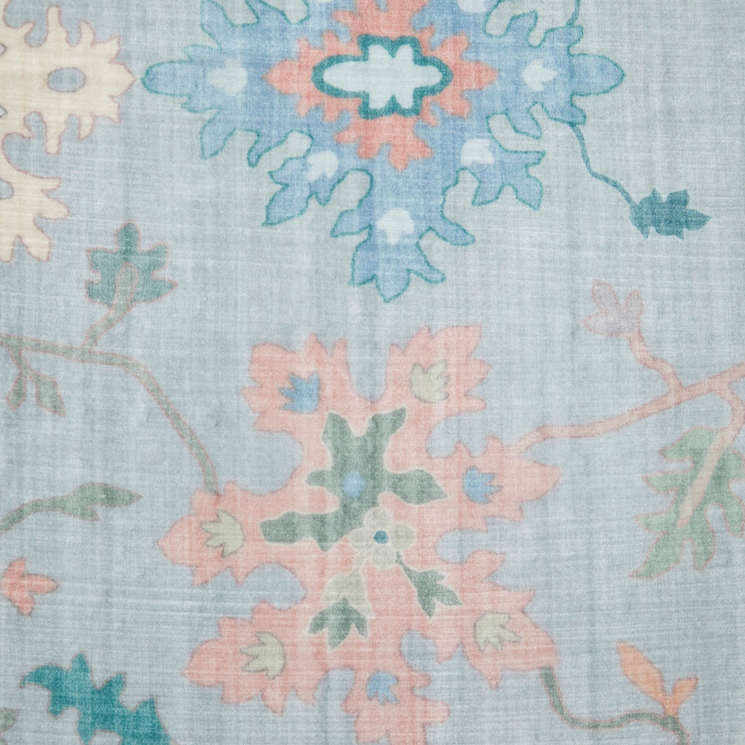 Revive Opal Blue Washable Rug