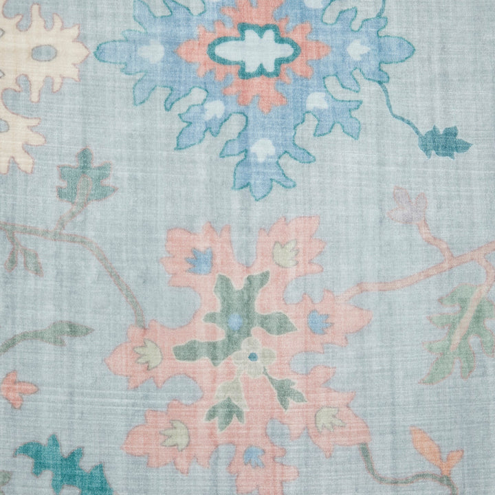 Revive Opal Blue Washable Rug