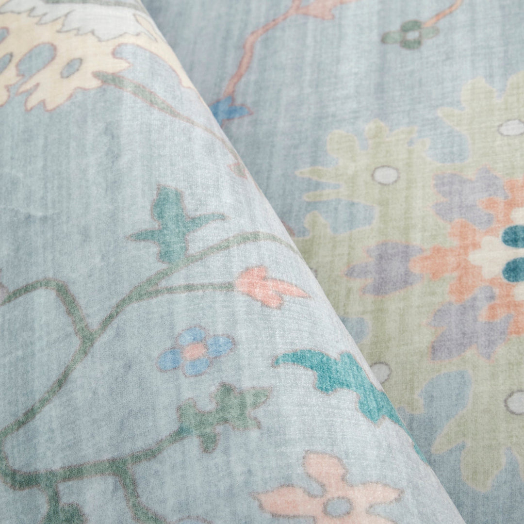Revive Opal Blue Washable Rug