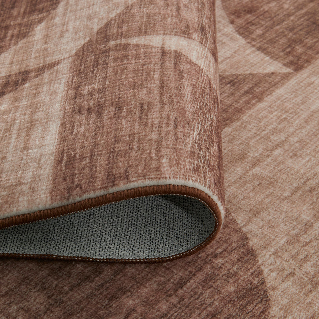 Revive Tino Brown Washable Rug