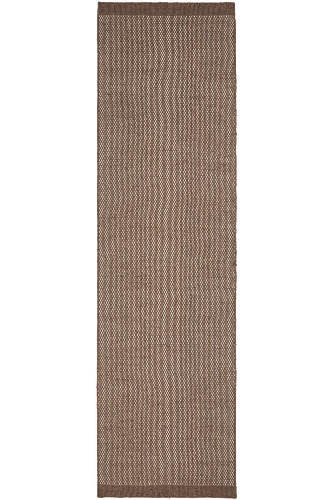 Steph And Gian Bark Walnut Runner Rug