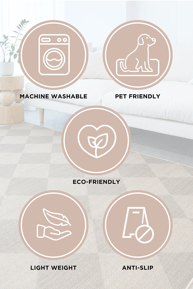 Solar Rishi Natural Washable Rug