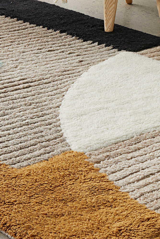 Close up of the rug allows for the texture to be displayed.