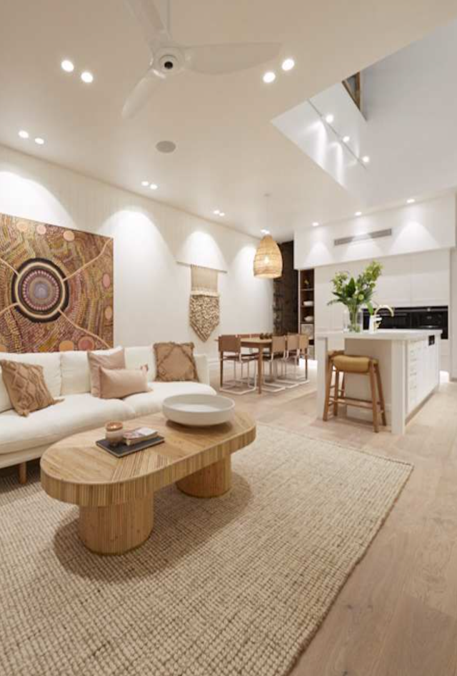 Ellora Natural Rug | Jute & Wool | Deb & Andy | Living Area 2019