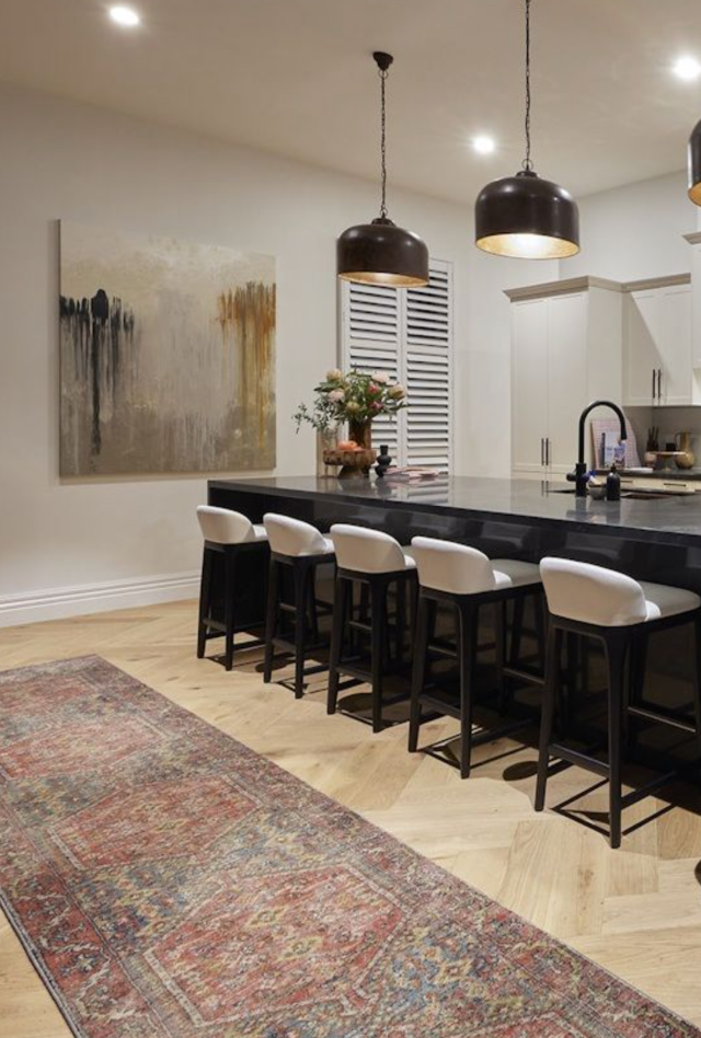 Legacy 856 Crimson Runner Rug | Sharon & Ankur Kitchen Week 2022