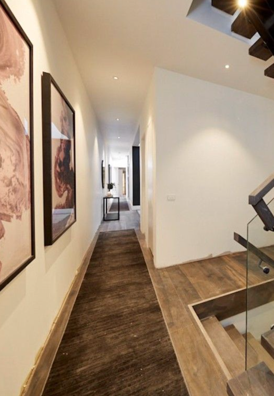 Madrid Dots Charcoal Hall Runner | Custom cut length x 80 cm wide | $69 per metre | Tess & Luke | Hallway Week 2019