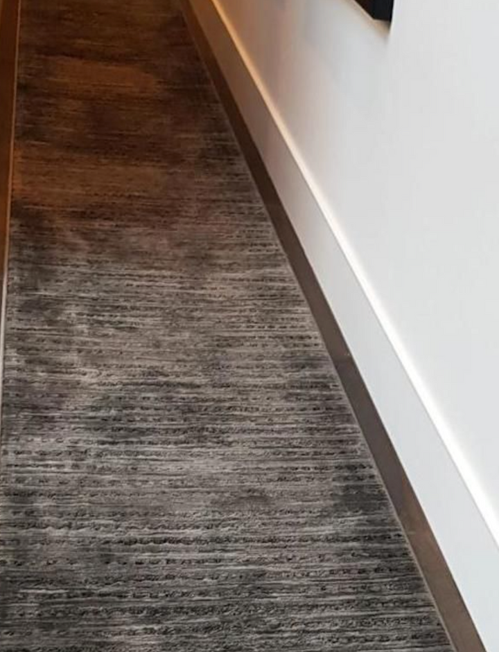 Madrid Dots Charcoal Hall Runner | Custom cut length x 80 cm wide | $69 per metre | Tess & Luke | Hallway Week 2019