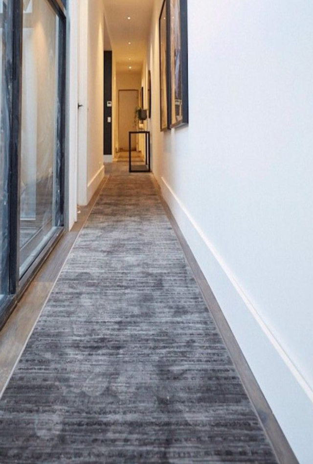 Madrid Dots Charcoal Hall Runner | Custom cut length x 80 cm wide | $69 per metre | Tess & Luke | Hallway Week 2019
