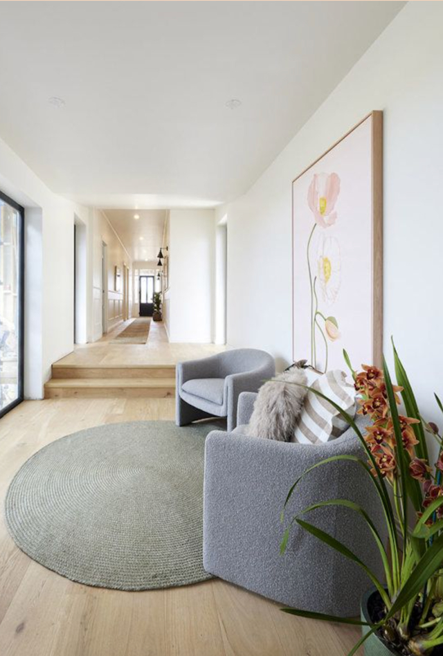 Paddington Hand Braided Round Rug | Olive - Enquire for availability | Jenny & Dylan | Hallway 2022