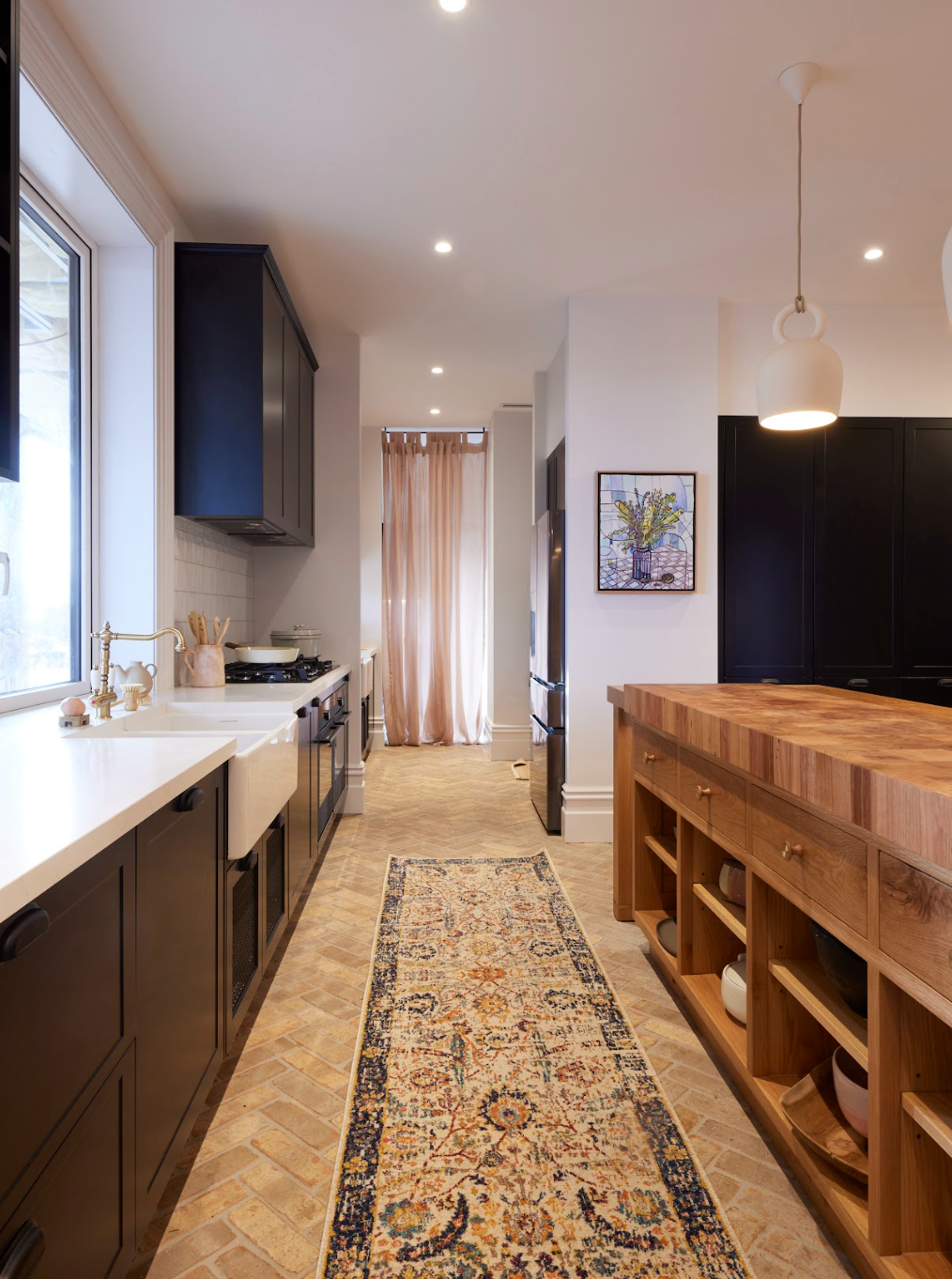 Peacock Distressed Pre-made Hall Runner | Multi | Team Scottie | Kitchen 2022