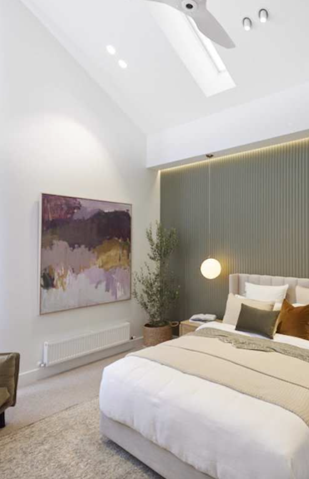 Revival Oushak Rug | Washed Indigo | Ronnie & Georgia Main Bedroom 2021