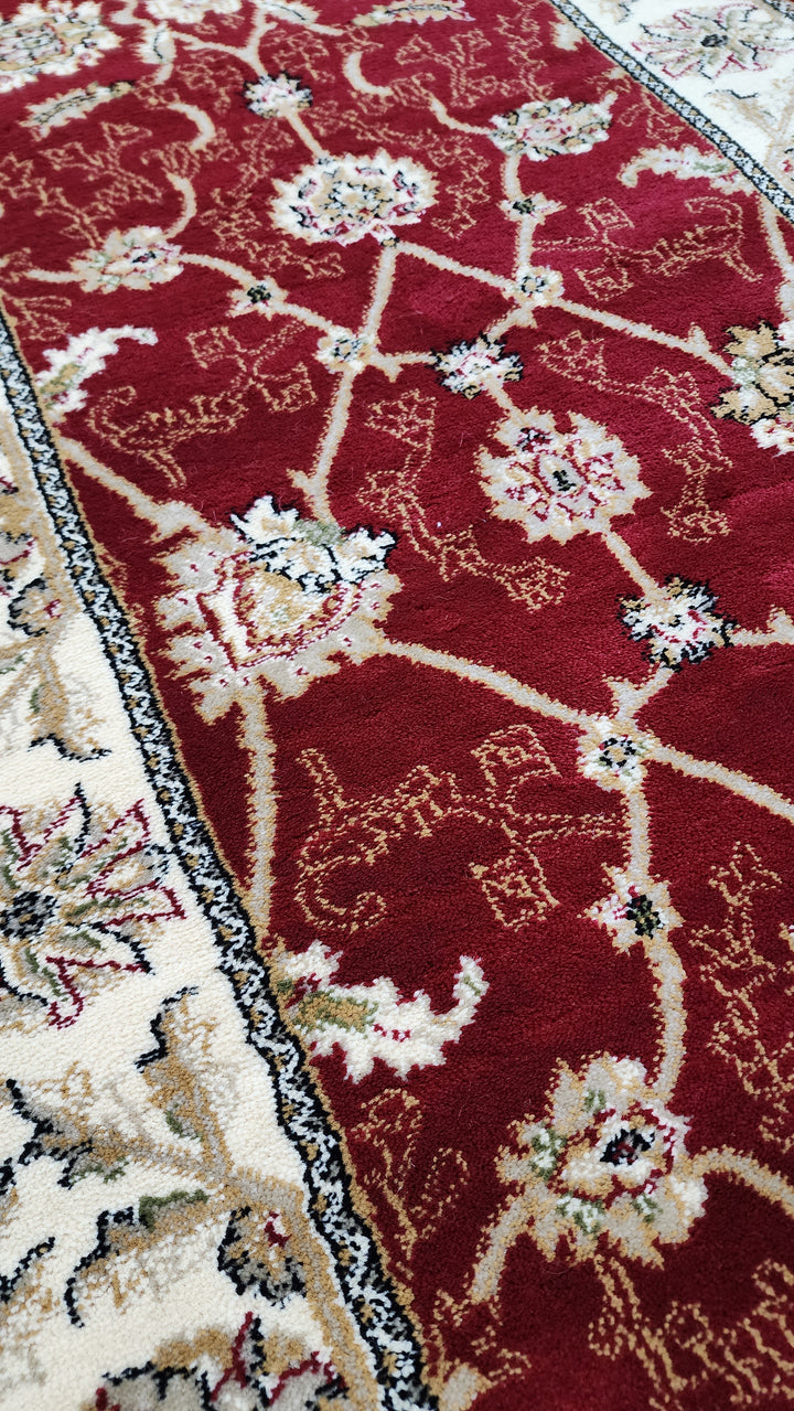 hall runner with floral designs.