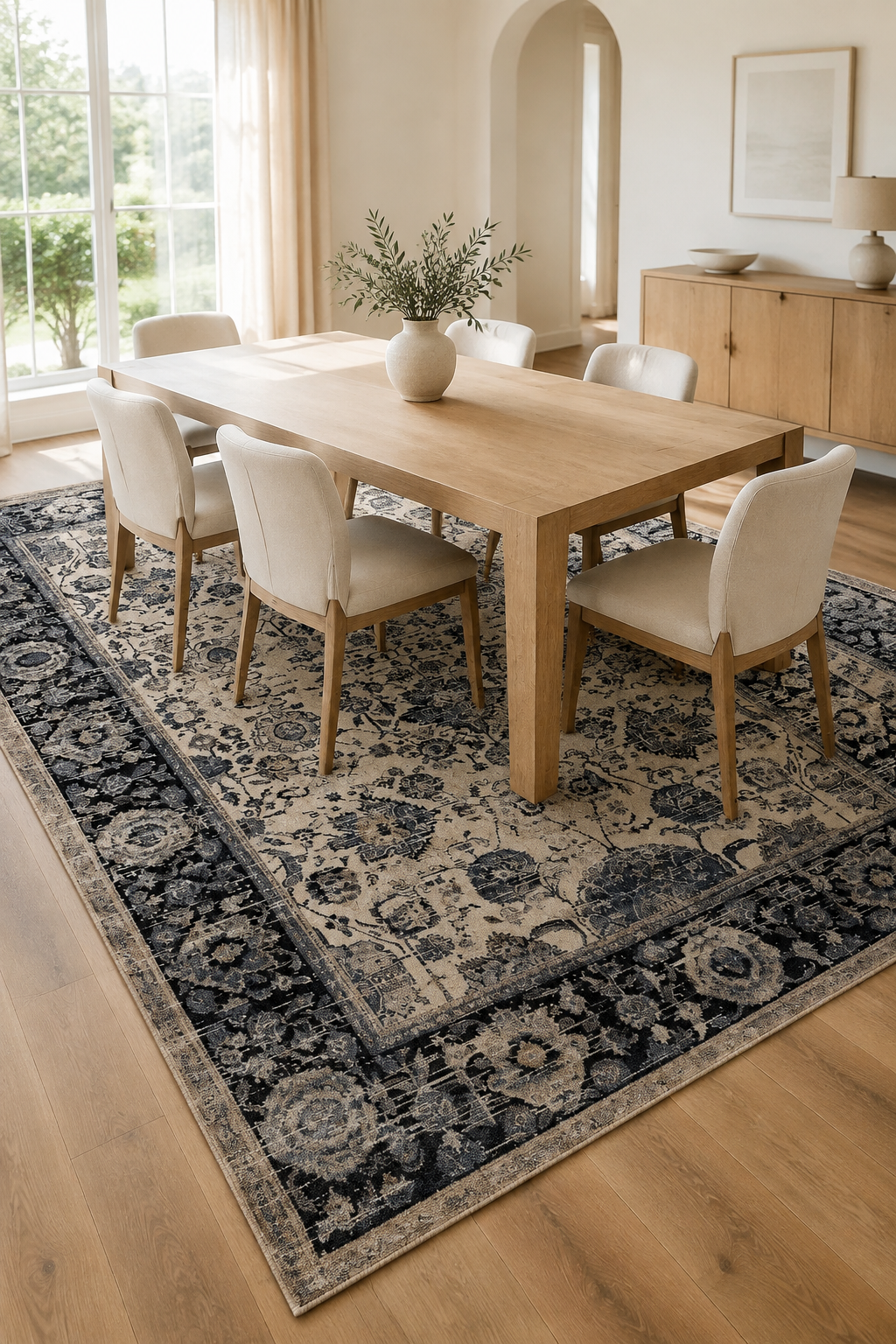Renaissance Cream Blue Rug