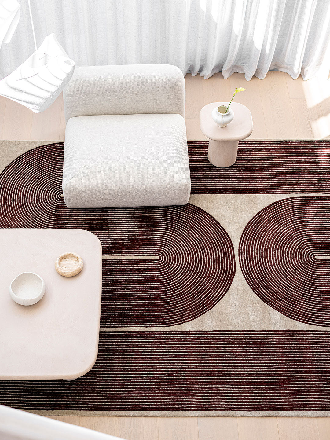 Viper Currant Rug | Burgundy - Enquire now for availability