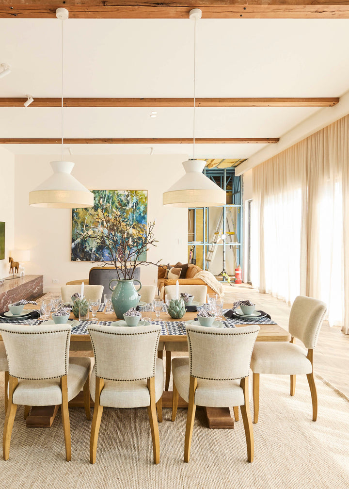 Dropletts Handmade Wool Rug | Light Beige