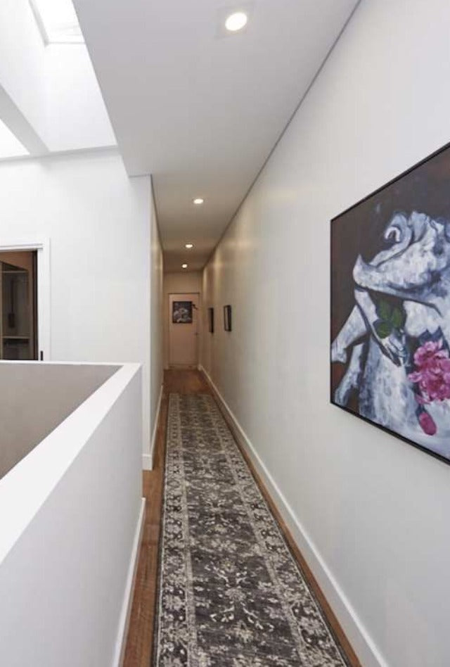 Antalya Charcoal Hall Runner | Custom cut length x 80cm wide | $59 per metre