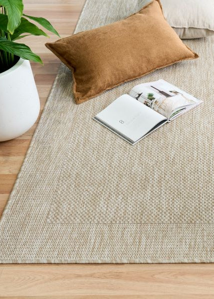 Tazman Sand Rubber Back Rug