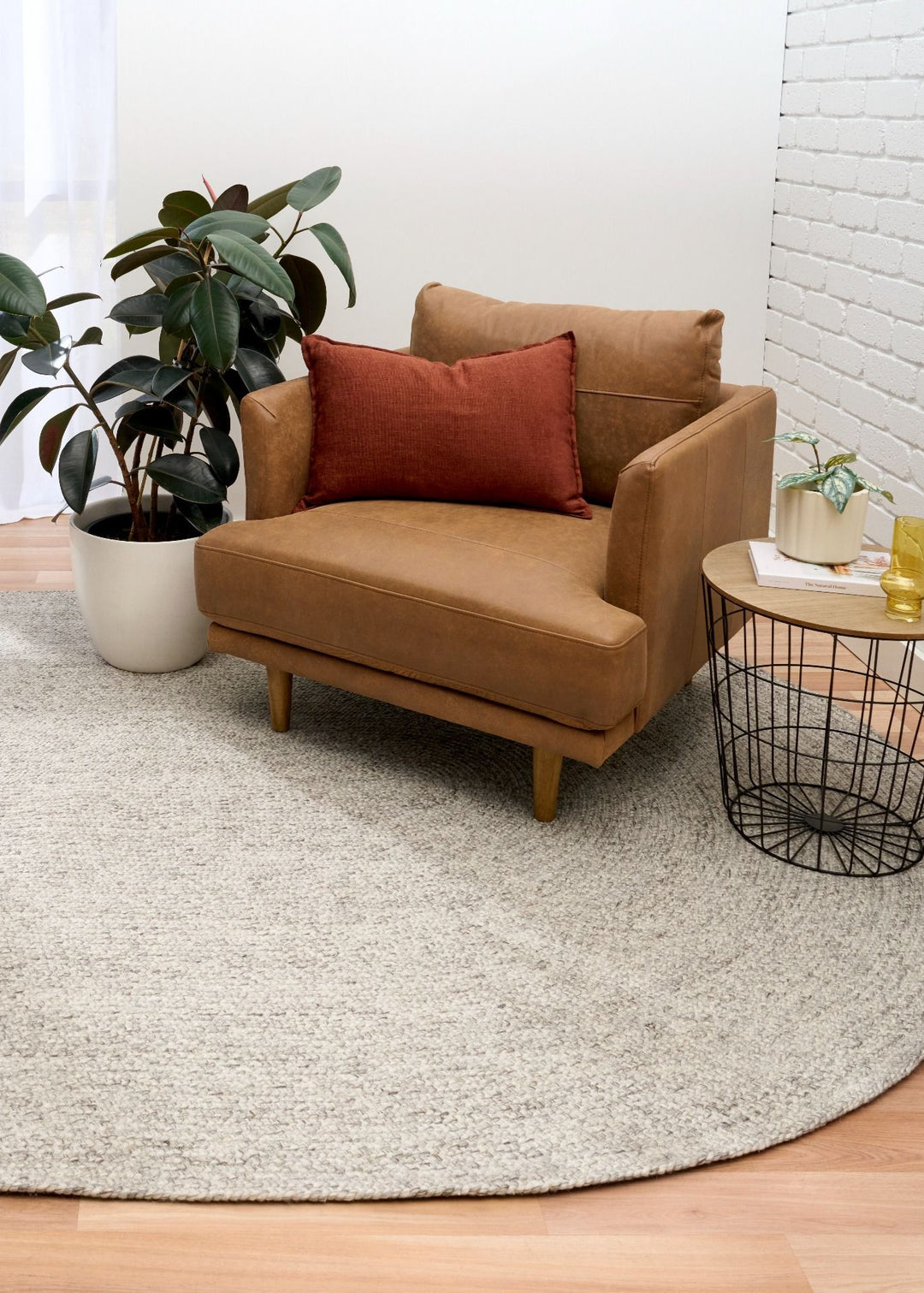 Cora Oval Rug | Smoke