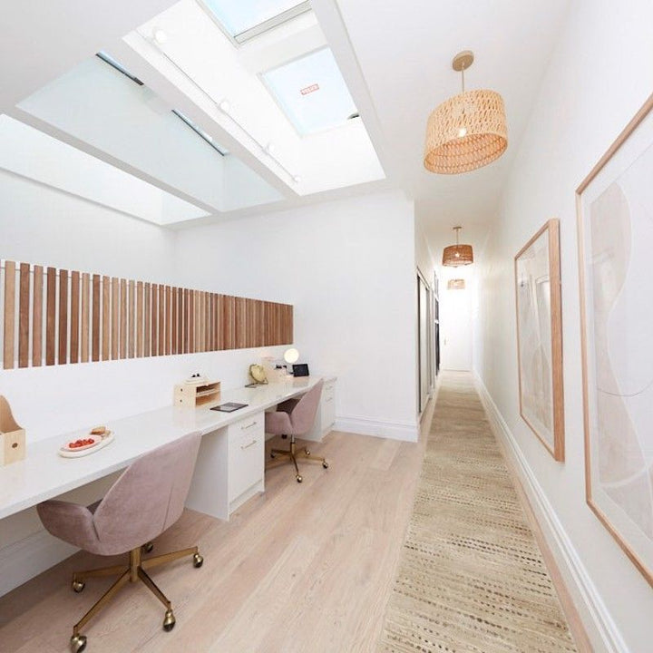 Madrid Dotts Beige | Custom Cut Length Hall Runner x 80cm wide| $69 per metre | Deb & Andy | Hallway Week 2019