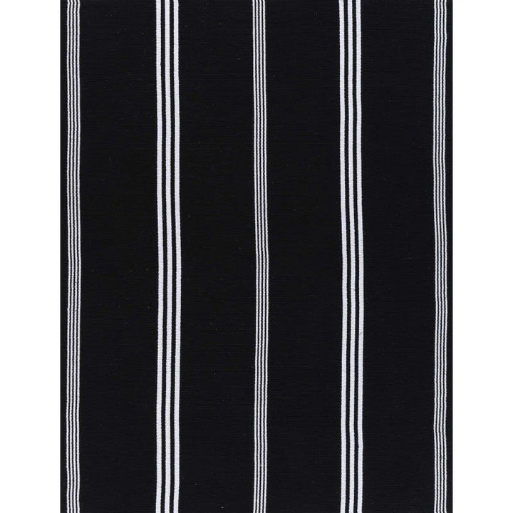 Roger Black & White Stripe Rug