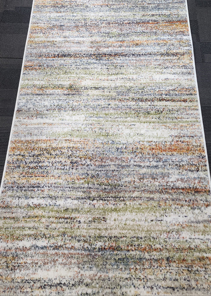 Textured wall panel with horizontal stripes in neutral colors