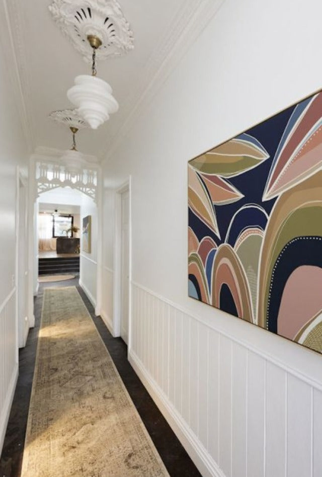 Tavarnelle Tibet Beige Hall Runner | Custom cut length x 80 cm wide | $59 per metre