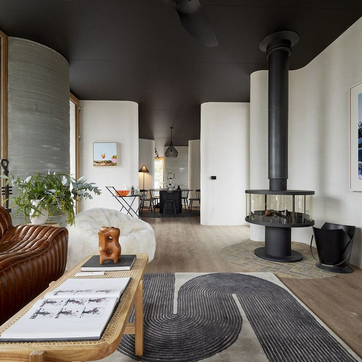 Viper Ink Rug | Grey - Enquire now for availability