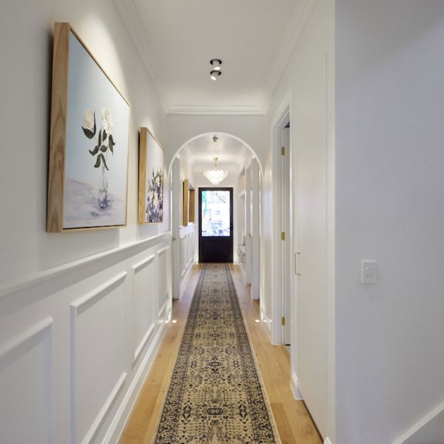 Wedgewood Cream & Blue Tav Hall Runner | Custom cut length x 80cm wide |$59 per metre - ETA Late DEC '25