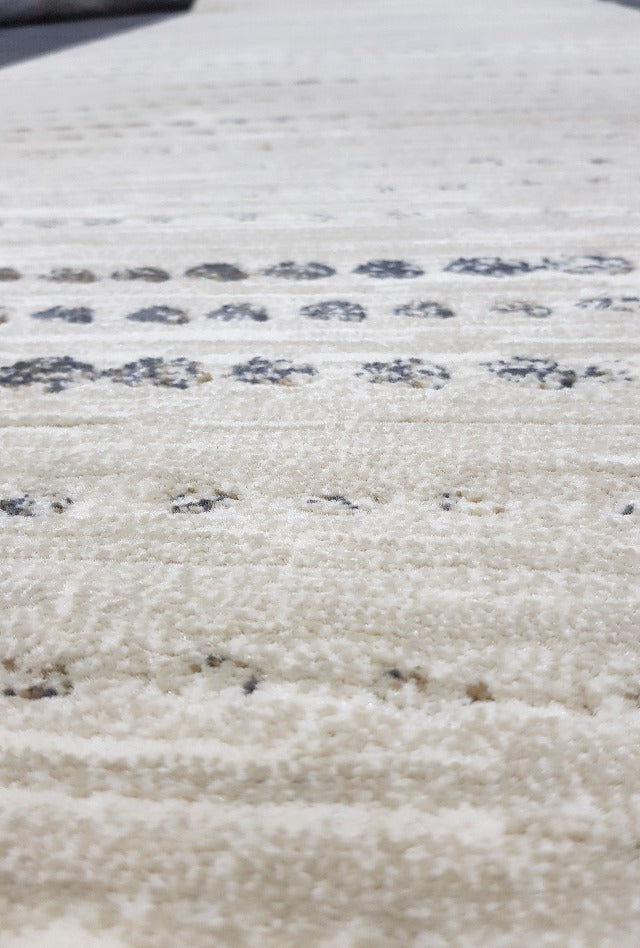 Madrid Dotts Beige Rug | Beige Tan Grey