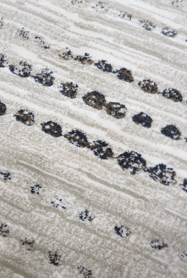 Madrid Dotts Beige Rug | Beige Tan Grey