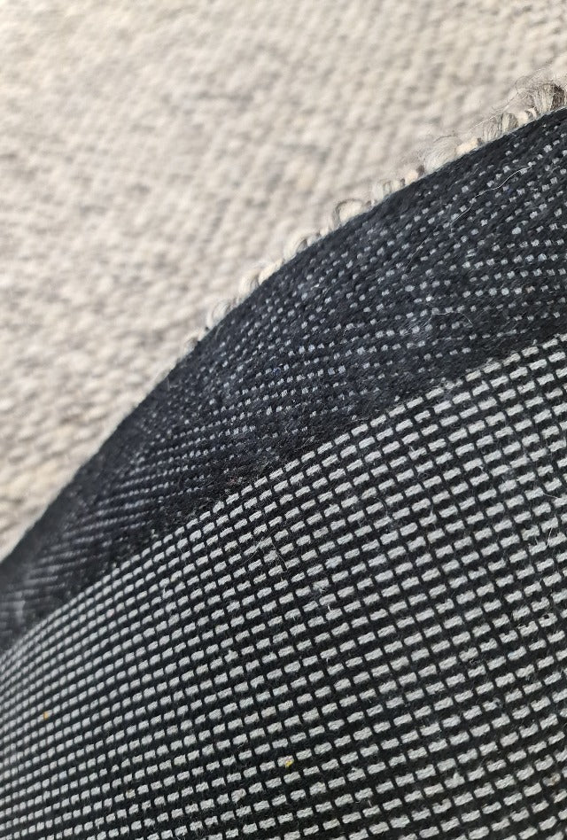 Dropletts Light Grey Handmade Hall Runner | Custom cut Length x 80 cm wide